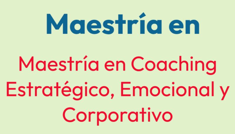 Maestría en Coaching Estratégico
