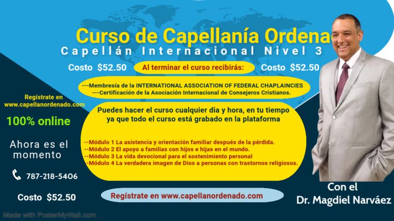 Curso: Capellán Ordenado con el Dr. Magdiel Narváez 100% online